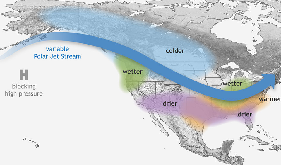 La Nina weather patterns
